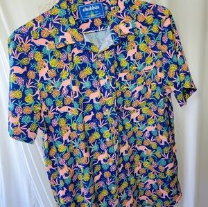 Mens Chubbies Button down "Friday Shirt" Size Large